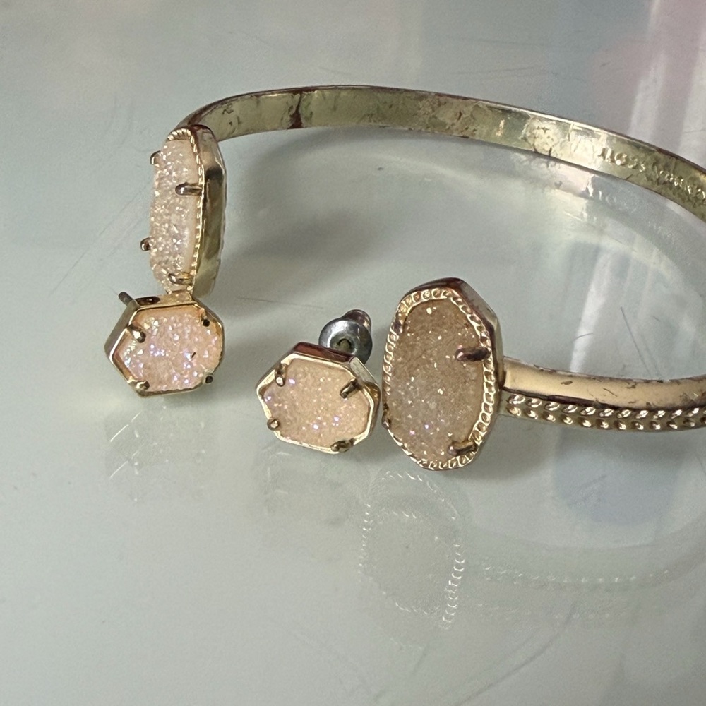 Kendra Scott Iridescent Drusy set